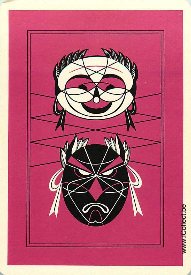 Single Swap Playing Cards People Mask (PS10-12B) - Click Image to Close