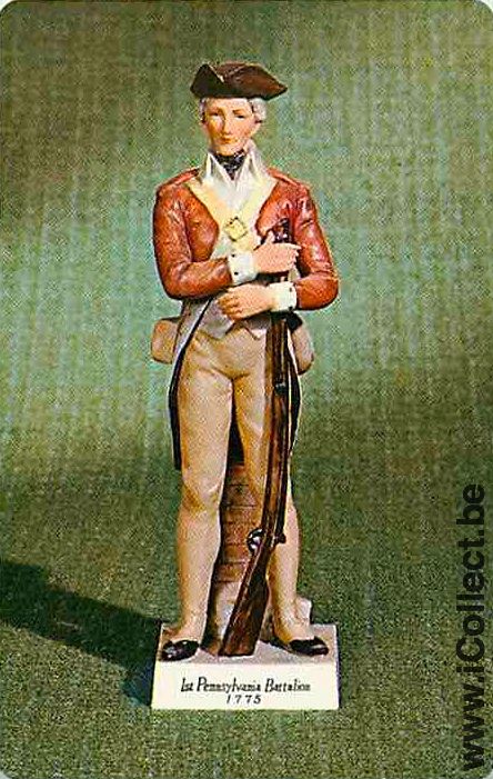 Single Playing Cards Statue Pennsylvania Battalion (PS15-53E) - Click Image to Close