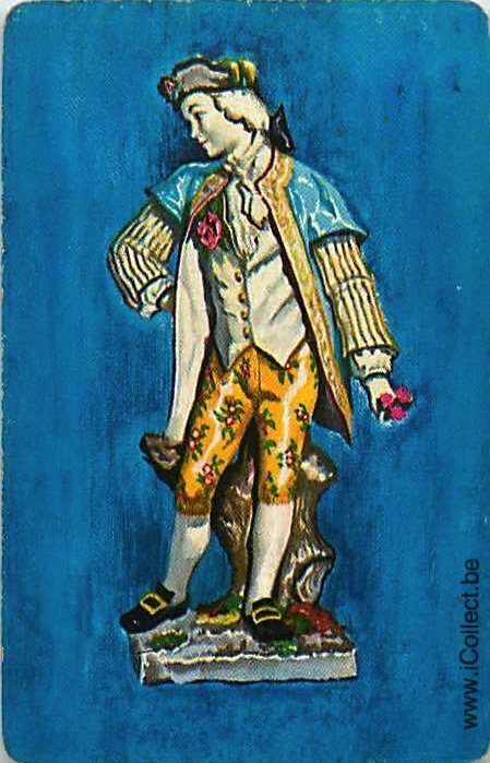 Single Swap Playing Cards People Statue (PS21-35G)