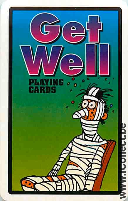 Single Swap Playing Cards People Get Well Fun Man (PS15-60H)