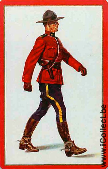 Single Playing Cards People Canadian Guard (PS16-01A) - Click Image to Close
