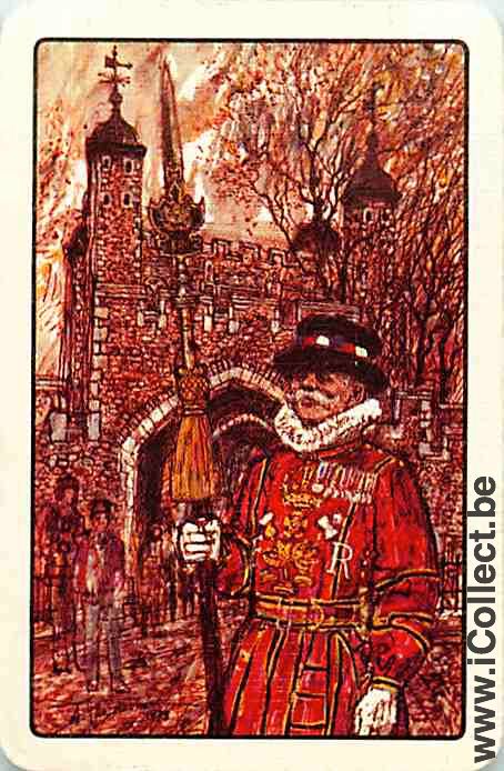 Single Playing Cards People Guard (PS16-01C)