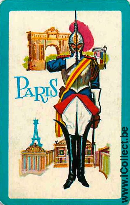 Single Playing Cards People French Guard Paris (PS16-01E)
