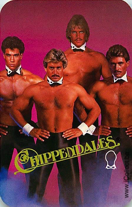 Single Swap Playing Cards People Chippendales (PS02-19G)