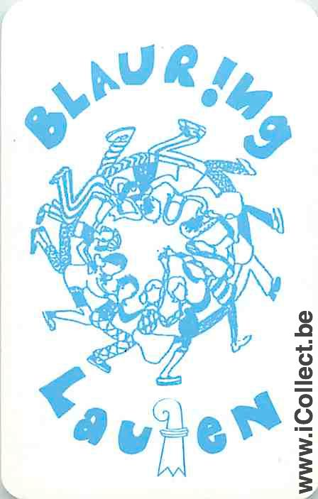 Single Playing Cards People Blauring Group (PS16-02F) - Click Image to Close