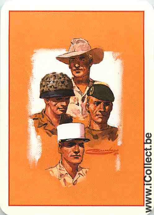 Single Swap Playing Cards People Soldiers (PS16-04D)