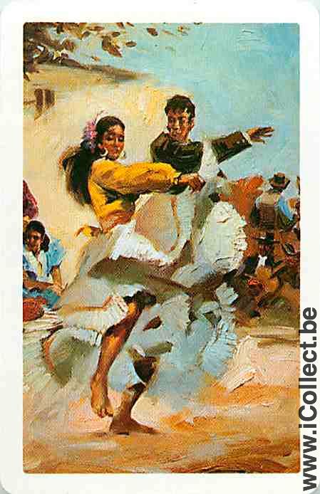 Single Swap Cards People Man & Woman Flamenco (PS05-47B) - Click Image to Close