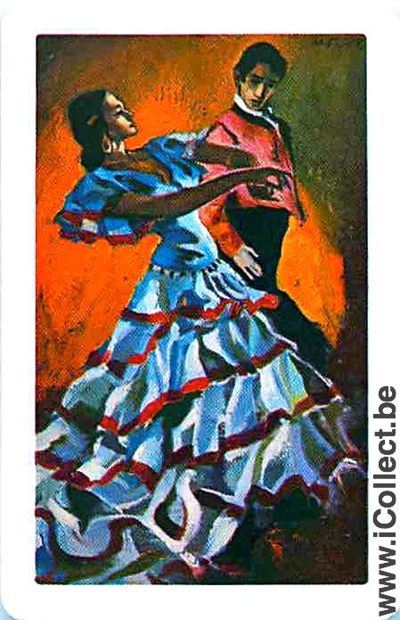 Single Swap Playing Cards Man & Woman Flamenco (PS07-19A) - Click Image to Close