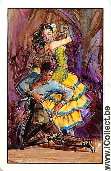 Single Swap Playing Cards People Flamenco Dancers (PS01-06G)