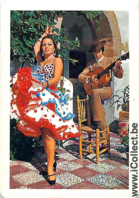 Single Swap Playing Cards People Flamenco Dancers (PS07-21D)