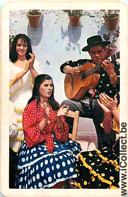 Single Swap Playing Cards People Flamenco Dancers (PS07-22A)