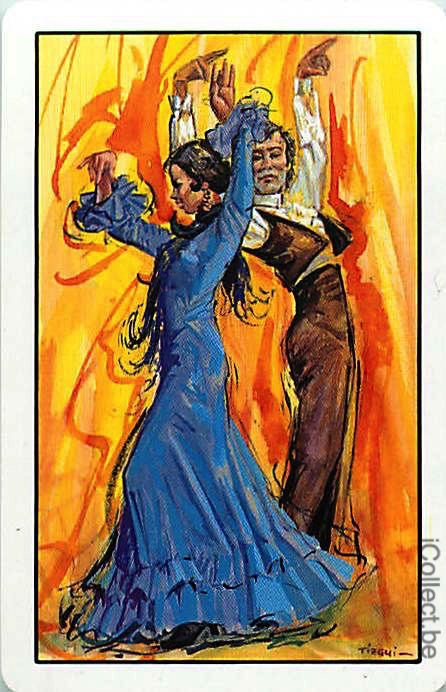 Single Swap Playing Cards People Flamenco Dancers (PS01-21A)