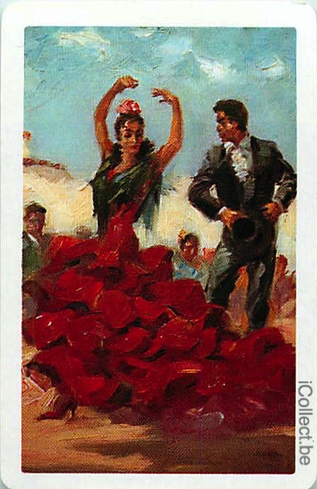 Single Playing Cards People Flamenco Dancers (PS01-21I) - Click Image to Close