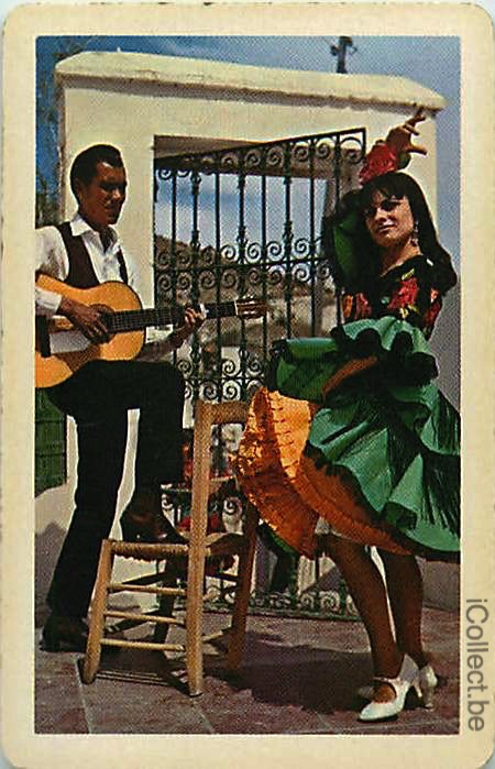 Single Swap Playing Cards People Flamenco Dancers (PS01-23F)