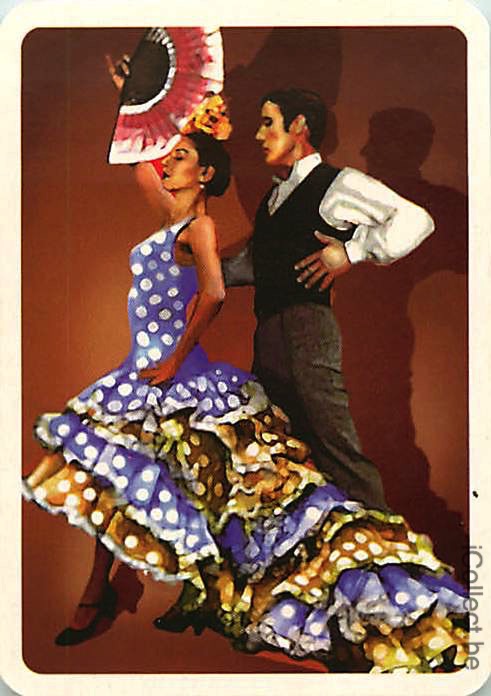 Single Swap Playing Cards People Flamenco Dancers (PS01-31D)