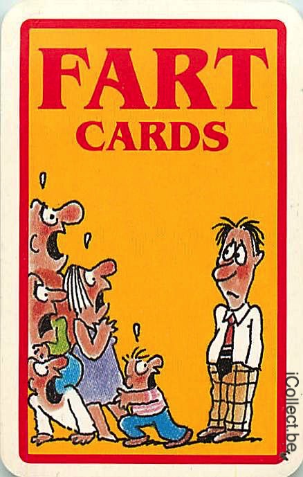 Single Playing Cards People Fun Fart (PS01-16B)