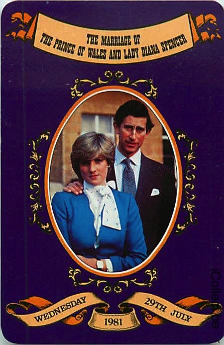 Single Playing Cards People Marriage Lady Diana (PS03-52I) - Click Image to Close