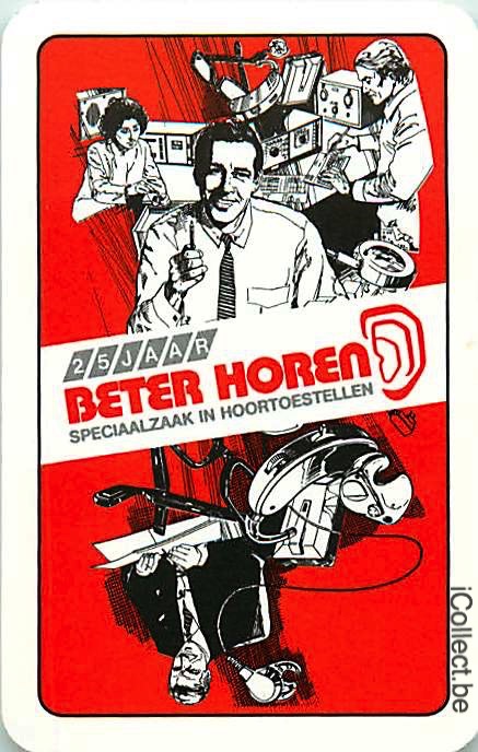 Single Swap Playing Cards People Beter Horen (PS04-59C) - Click Image to Close
