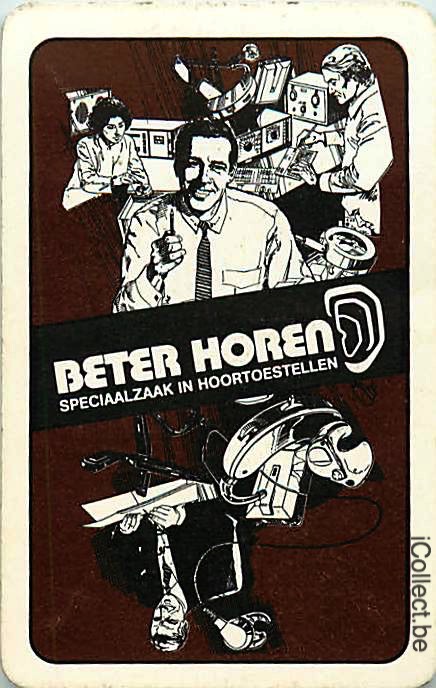 Single Swap Playing Cards People Beter Horen (PS05-26A) - Click Image to Close