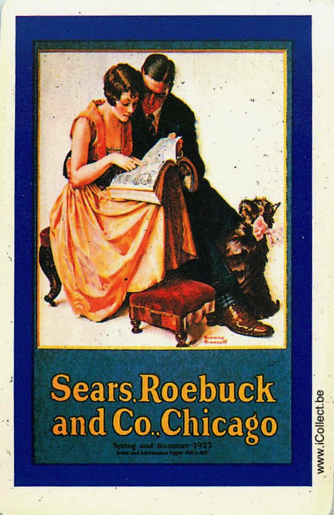 Single Swap Playing Cards People Family & Dog (PS05-13C)