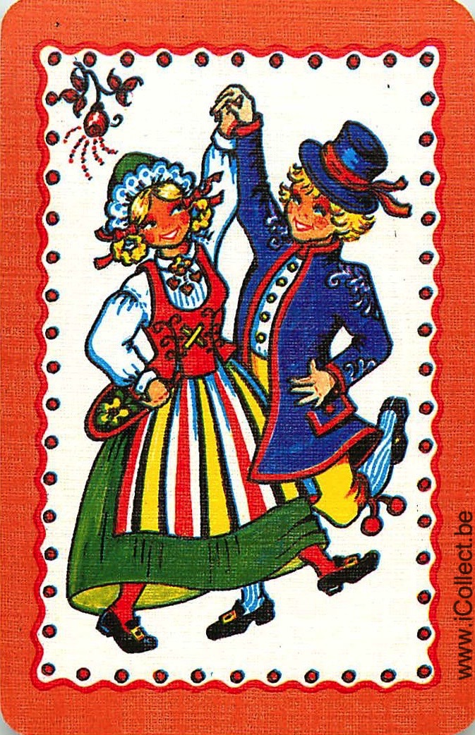 Single Swap Playing Cards People Dancers (PS04-48E)