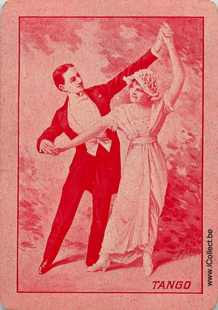 Single Swap Playing Cards People Tango Dancers (PS14-59I)