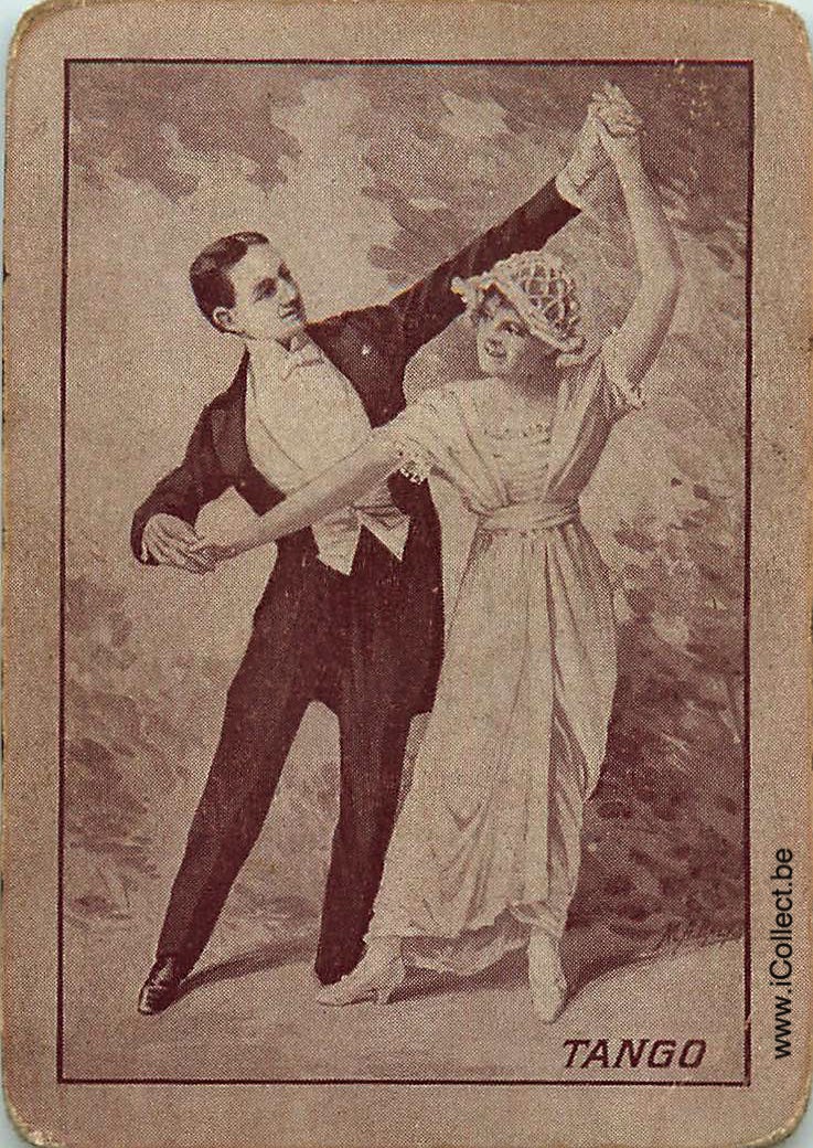 Single Swap Playing Cards People Tango Dancers (PS14-60A) - Click Image to Close