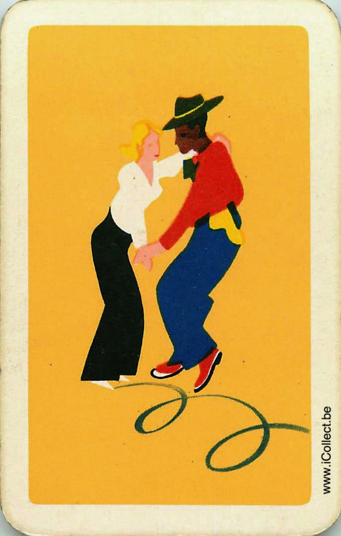 Single Swap Playing Cards People Couple Dancers (PS15-31F) - Click Image to Close