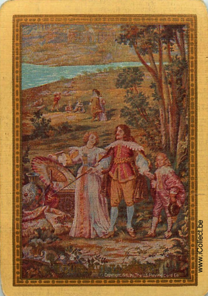 Single Swap Playing Cards People Louis XVI Tapestry (PS16-32D)