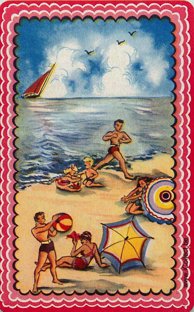 Single Swap Playing Cards People Beach (PS16-37D)