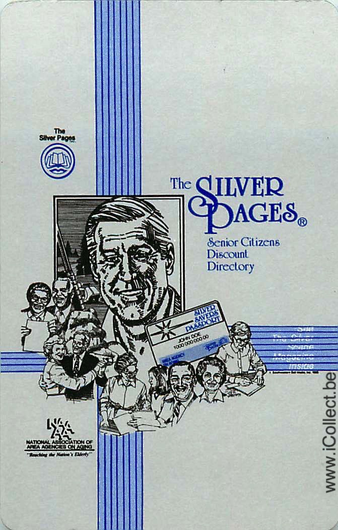 Single Swap Playing Cards People Silver Pages (PS22-34I) - Click Image to Close