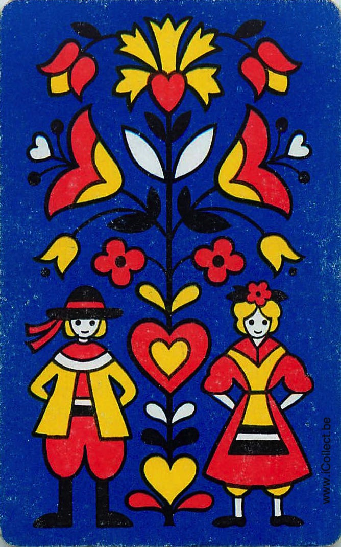Single Swap Playing Cards People Floral Couple (PS16-17A) - Click Image to Close