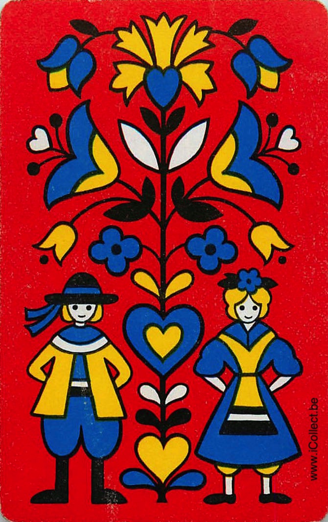 Single Swap Playing Cards People Floral Couple (PS16-18I) - Click Image to Close
