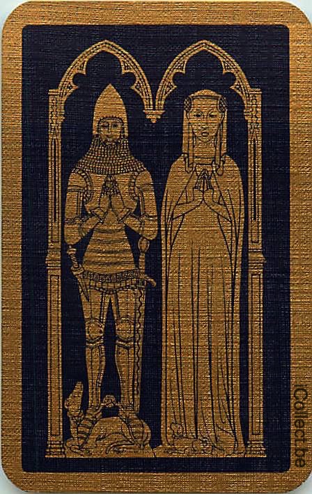 Single Playing Cards People Warrior and Queen (PS09-11I)