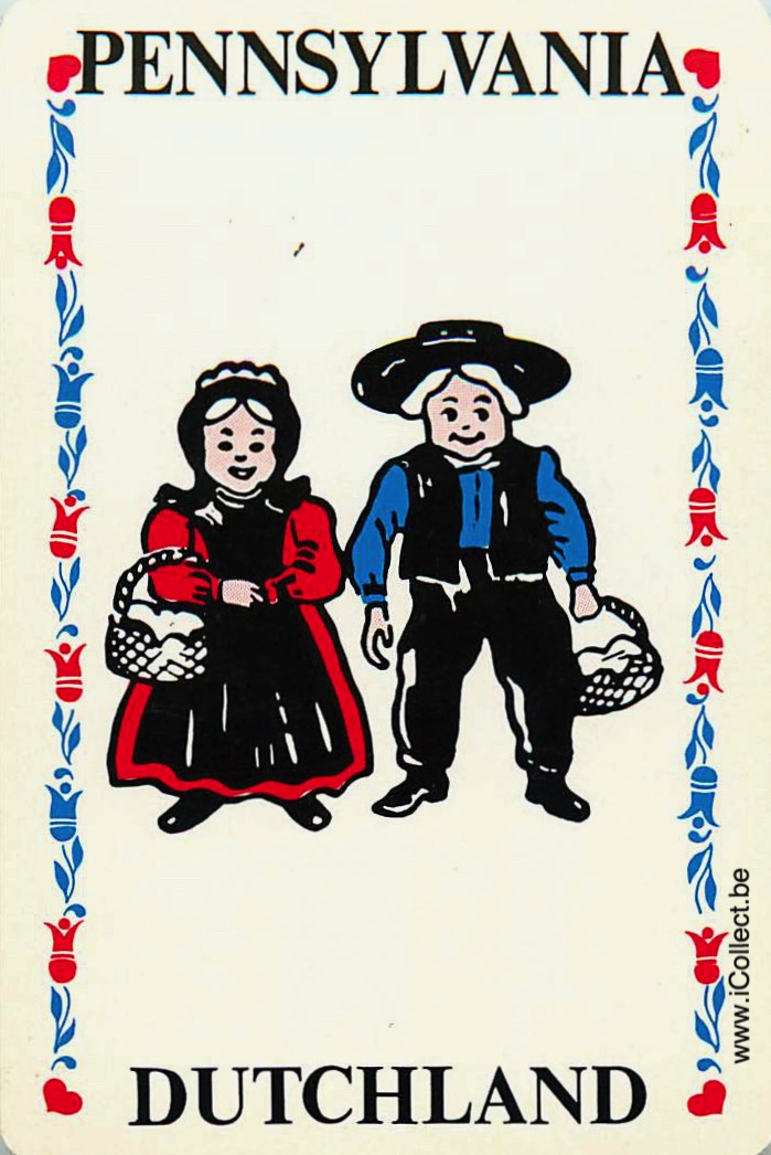 Single Swap Playing Cards People Pennsylvania (PS05-34D)