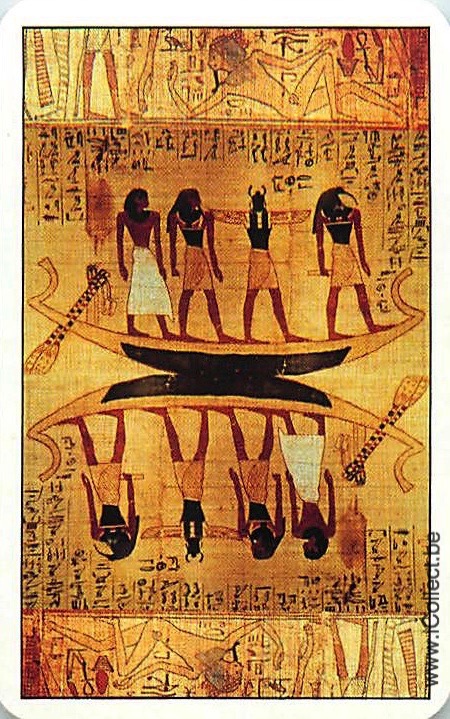 Single Swap Playing Cards People Egyptians (PS07-09D) - Click Image to Close
