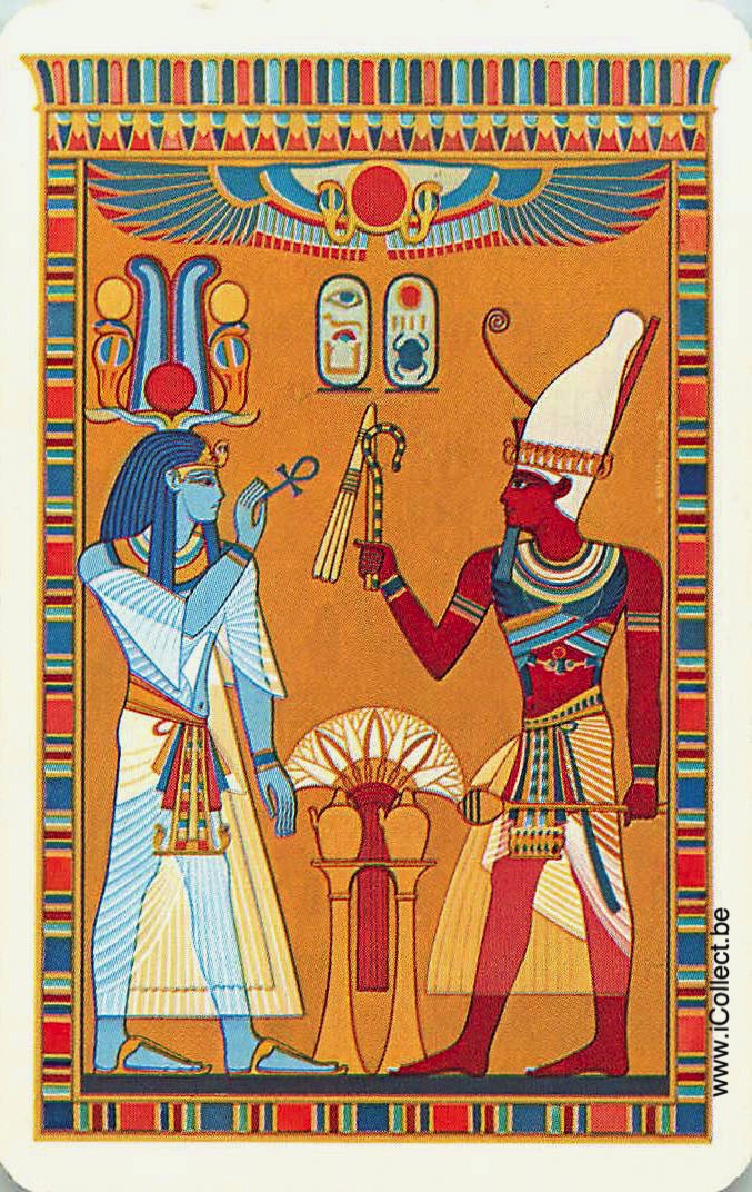 Single Swap Playing Cards People Egyptians (PS14-41D) - Click Image to Close