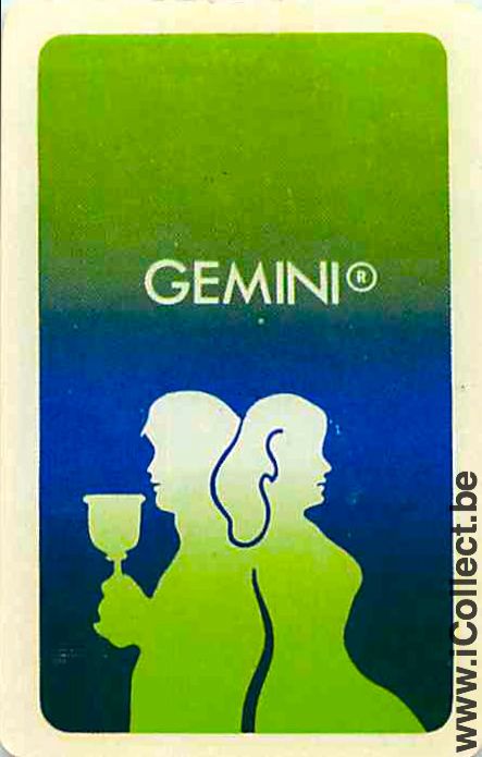 Single Swap Playing Cards Man & Woman Gemini (PS07-41A)