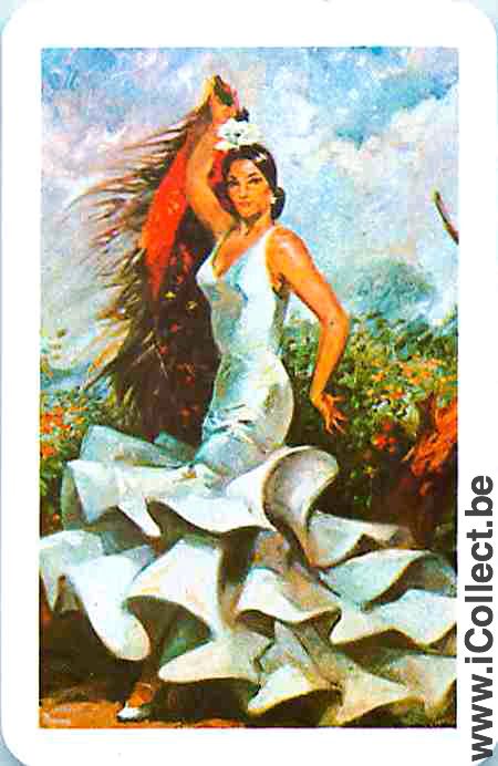 Single Swap Playing Cards Woman Flamenco (PS07-19I)