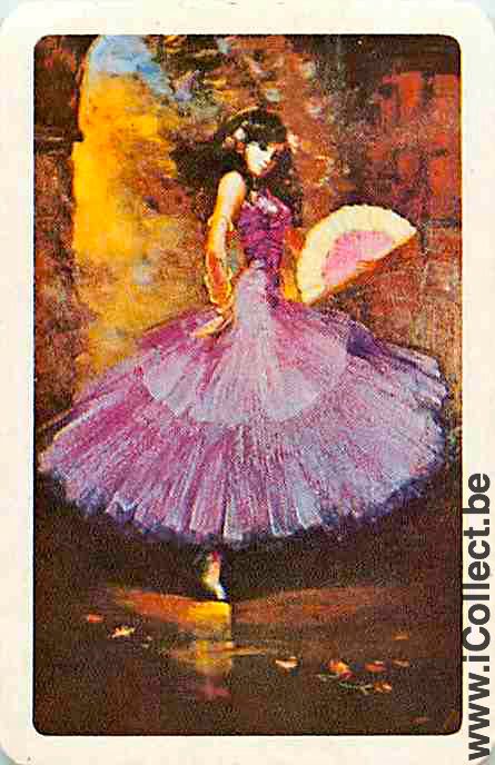 Single Swap Playing Cards People Woman Flamenco (PS07-20A)