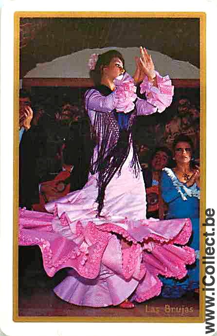 Single Swap Playing Cards Woman Flamenco Dancer (PS07-20B)