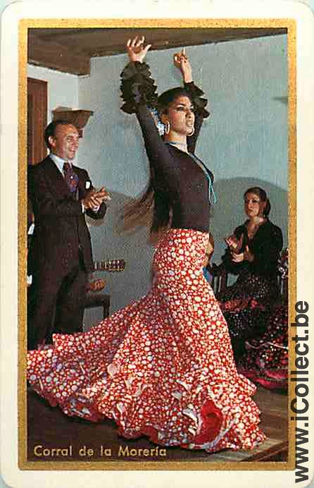 Single Swap Playing Cards People Woman Flamenco (PS01-18A)