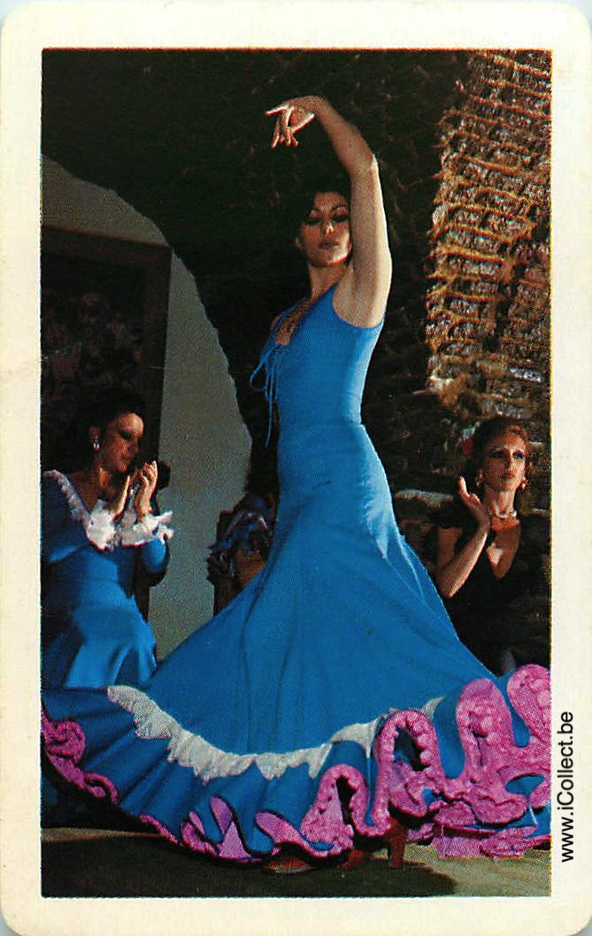 Single Swap Playing Cards People Woman Flamenco (PS06-18G)