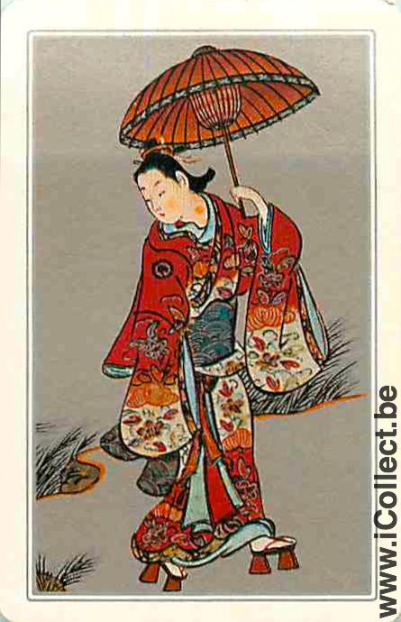 Single Swap Playing Cards Woman Geisha (PS07-22E)