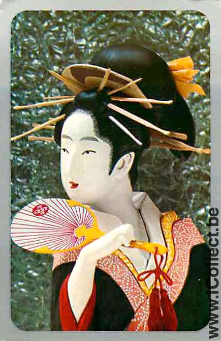 Single Swap Playing Cards Woman Geisha (PS03-12H)
