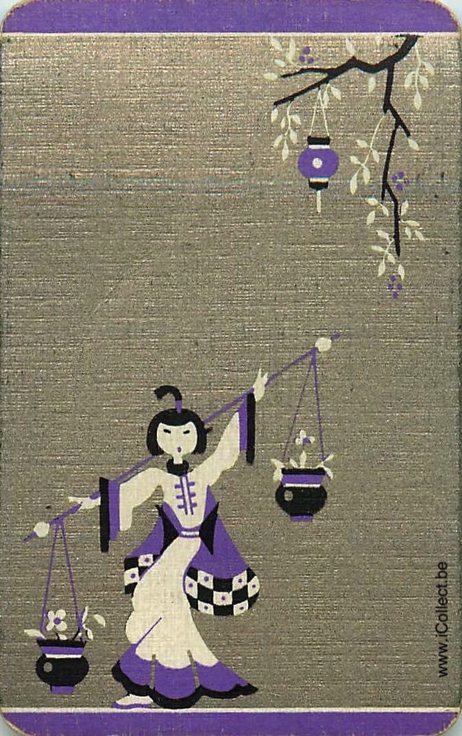 Single Swap Playing Cards People Geisha (PS15-35E) - Click Image to Close