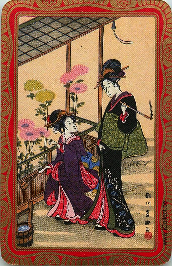 Single Swap Playing Cards People Geisha (PS15-35H) - Click Image to Close