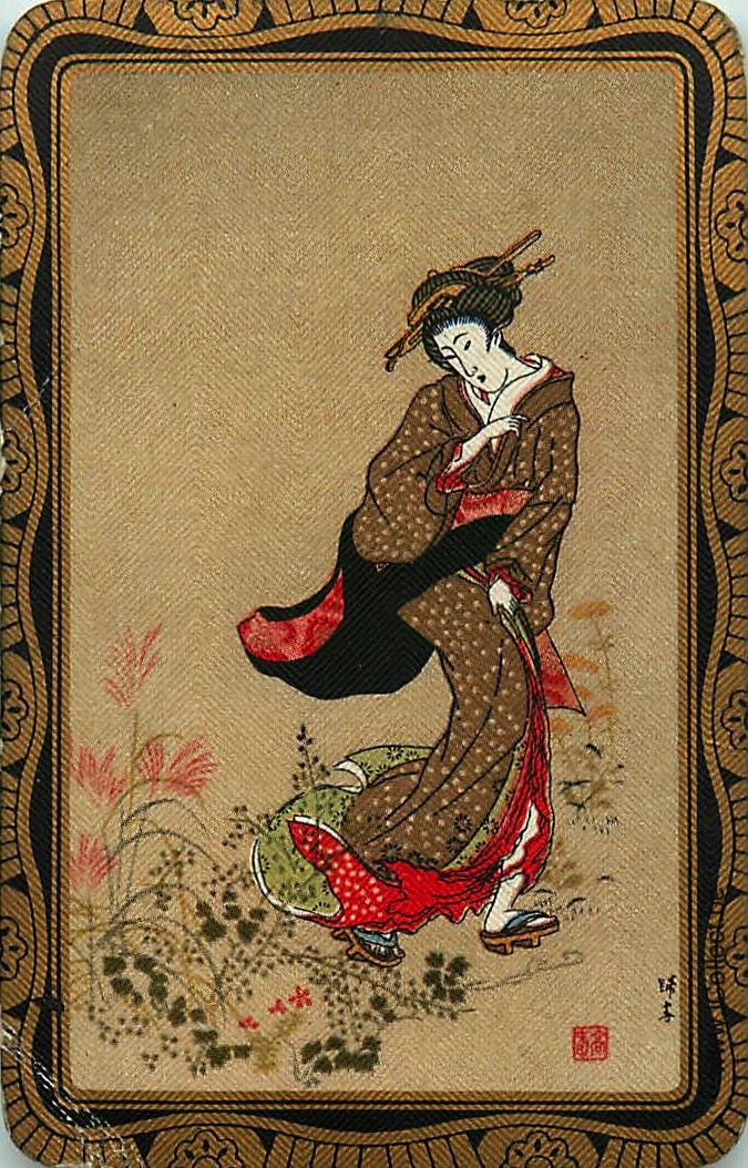 Single Swap Playing Cards People Geisha (PS15-35I) - Click Image to Close