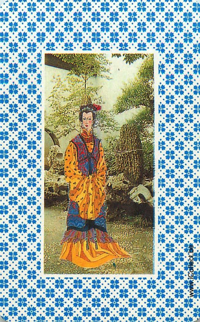 Single Swap Playing Cards People Asian Woman (PS15-46F) - Click Image to Close