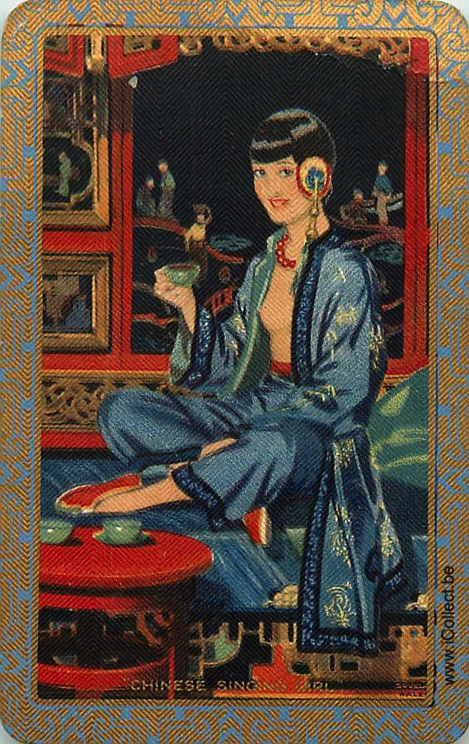 Single Swap Playing Cards People Geisha (PS15-48A)